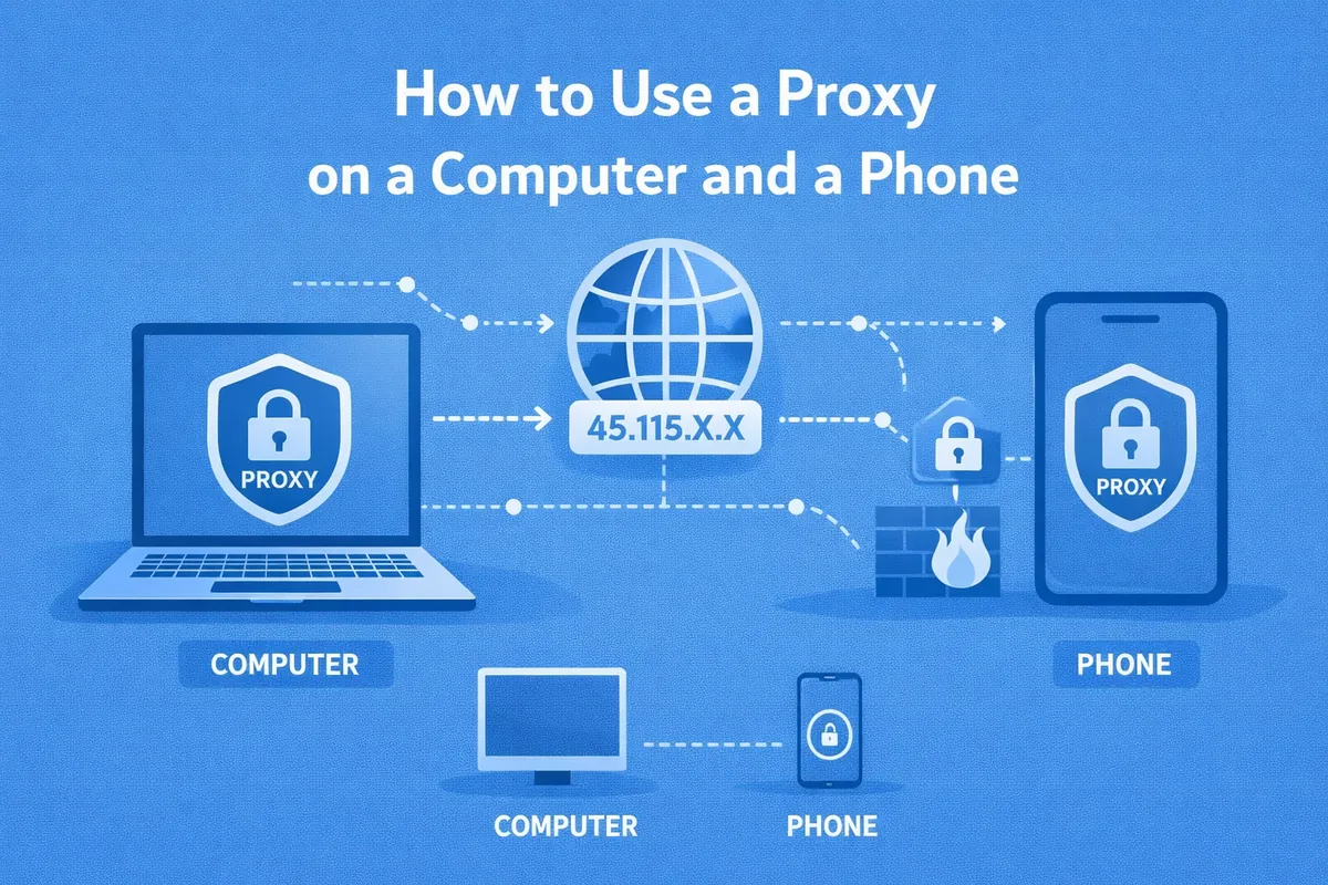 How to Use a Proxy on a Computer and a Phone