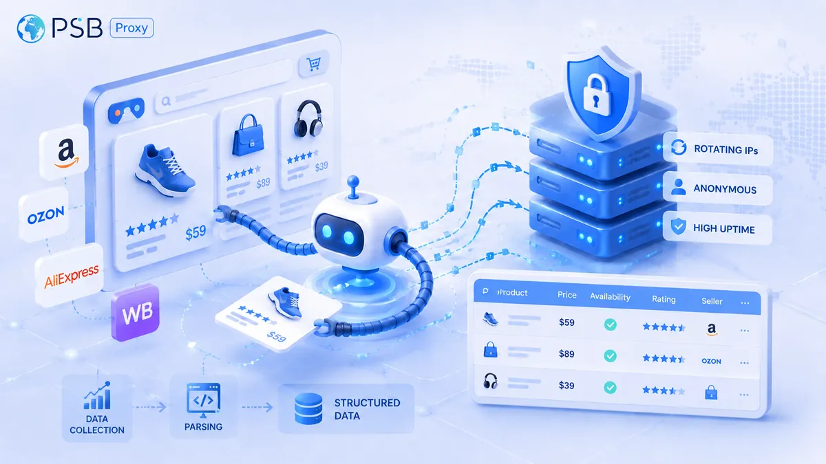 What types of proxies are needed for marketplace scraping: residential, mobile, or datacenter proxies?