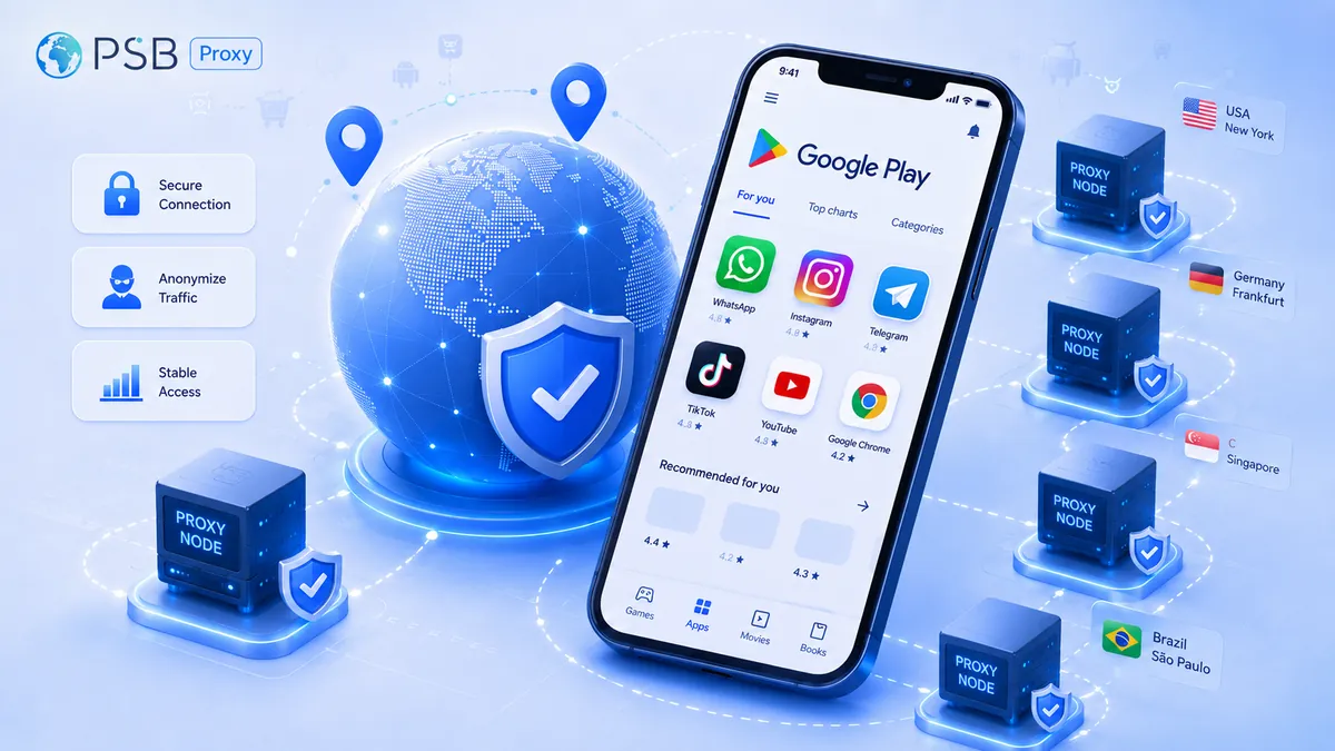Proxies for Google Play: How to Check App Visibility, Localization, and Rankings in Different Countries
